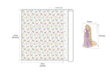 Disney Princess Snow White Cinderella Fabric printed in Korea by the Half Yard