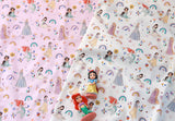 Disney Princess Snow White Cinderella Fabric printed in Korea by the Half Yard