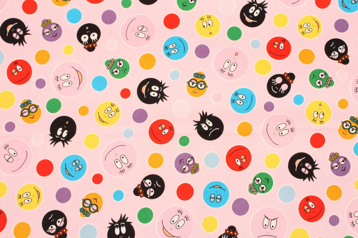 Barbapapa Anime Oxford Fabric made in Japan by the Half yard