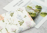 Impatiens Flower patterned OEKO-TEX® Fabric, Floral Fabric made in Korea by the Half Yard