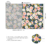 Blossom Flower patterned OEKO-TEX® Fabric, Floral Fabric made in Korea by the Half Yard