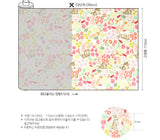 Rabbits and Flowers Animal patterned OEKO-TEX® Fabric, Animal Fabric made in Korea by the Half Yard