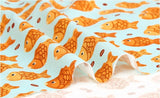 Bungeoppang Taiyaki Patterned Fabric made in Korea by the Half Yard  DTP(Digital Textile Printing)