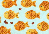 Bungeoppang Taiyaki Patterned Fabric made in Korea by the Half Yard  DTP(Digital Textile Printing)