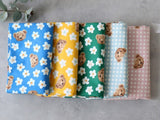 Teddy Bear Patterned Fabric made in Korea by the Half Yard