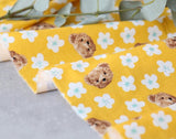 Teddy Bear Patterned Fabric made in Korea by the Half Yard