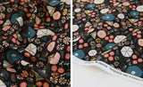 Flower Floral Patterned Fabric printed in Korea by the Half Yard