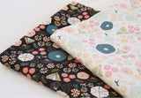 Flower Floral Patterned Fabric printed in Korea by the Half Yard