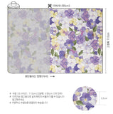 Wild Flower Floral Garden Patterned Fabric made in Korea by the Half Yard