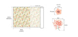 韓国製の小さな花園農場柄生地（半ヤード単位）