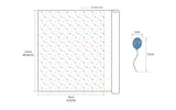 可愛氣球排球圖案布料韓國製造半碼