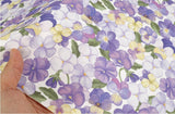 Wild Flower Floral Garden Patterned Fabric made in Korea by the Half Yard