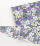 Wild Flower Floral Garden Patterned Fabric made in Korea by the Half Yard