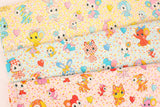 Honey Tune Retro Style Animal Patterned Fabric made in Japan by the Half Yard