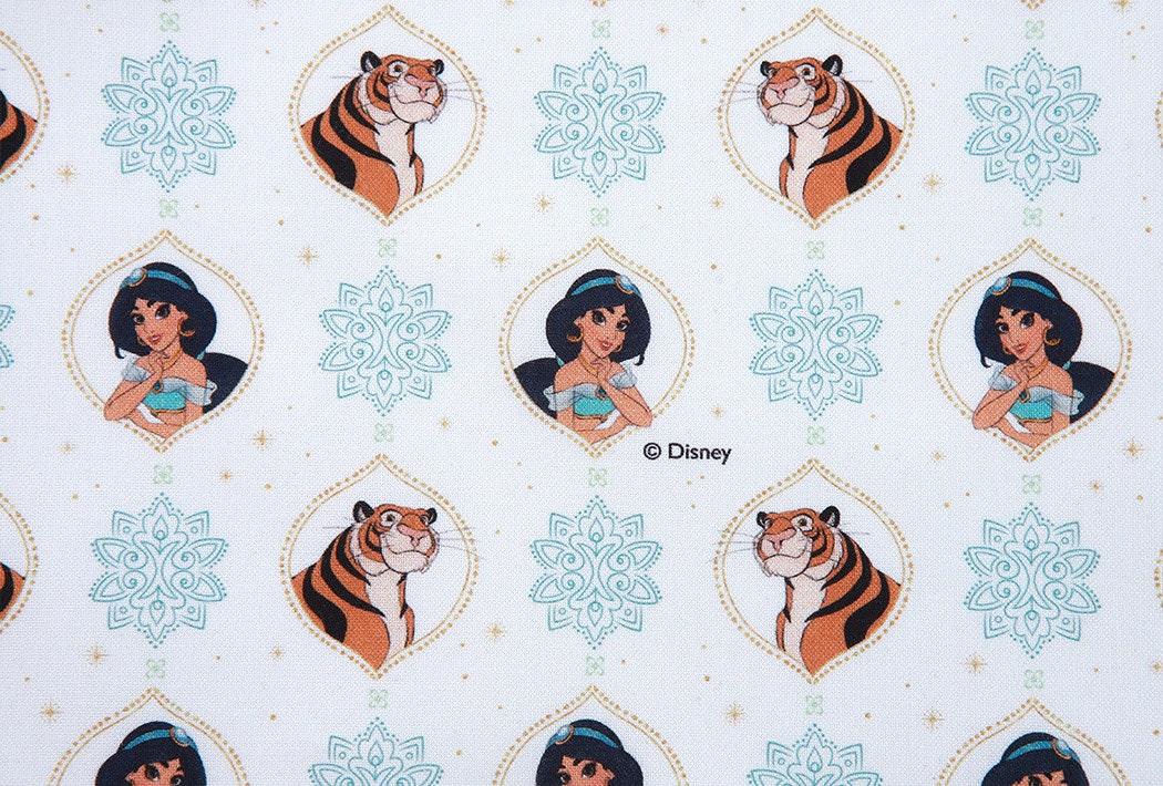 Disney Aladdin Jasmin Fabric printed in Korea by the Half Yard