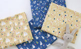 Cute Flower Nature Garden Patterned Fabric printed in Korea by the Half Yard