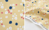 Cute Flower Nature Garden Patterned Fabric printed in Korea by the Half Yard