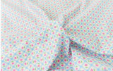 Retro Petite Flower Floral patterned Fabric made in Korea by the Half Yard