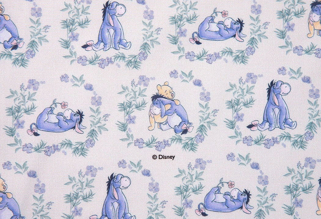 Winnie the Pooh Eeyore Pattern Fabric printed in Korea by the Half Yard