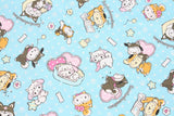 Sanrio My Melody Kuromi Hello Kitty Pompompurin Character Oxford Fabric printed in Japan by the Half Yard