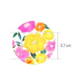 Floral Garden Sunny Flower patterned Fabric made in Korea by the Half Yard DTP