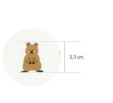 Animal Cute Quokka Patterned Fabric, Cute, Kids, Sewing, Quilt made in Korea by Half Yard