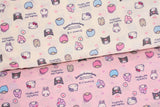 Sanrio My Melody Kuromi Hello Kitty Kiki&Lala Character Fabric printed in Japan by the Half Yard