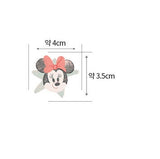 Disney Mickey Minnie Cotton Organic 30s Fabric printed in Korea by the Half Yard