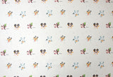 Disney Mickey Minnie Cotton Organic 30s Fabric printed in Korea by the Half Yard