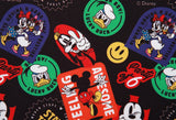 Disney Mickey Mouse Black Label Cotton Fabric printed in Korea by the Half Yard