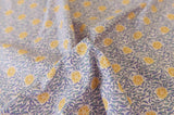 Florence Yellow Flower patterned Fabric, Floral Fabric made in Korea by the Half Yard