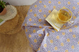 Florence Yellow Flower patterned Fabric, Floral Fabric made in Korea by the Half Yard