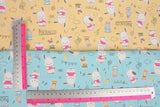 Sanrio Pochacco Character Oxford Fabric printed in Japan by the Half Yard