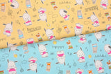 Sanrio Pochacco Character Oxford Fabric printed in Japan by the Half Yard