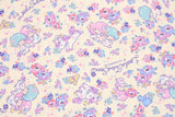 Sanrio Little Twin Star Kiki&Lala Character Oxford Fabric printed in Japan by the Half Yard