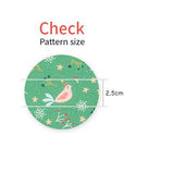 Christmas Flower Bird Bouquet Patterned OEKO-TEX® Fabric, Made in Korea by the Half Yard