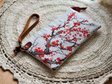 Korean Traditional Flower Prunus Mume-Blossom Patterned Oxford Fabric Made in Korea / Panel / 27" x 44" ( 70 cm  x  110 cm)