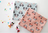 Disney Mickey Minnie Cotton Organic 30s Fabric printed in Korea by the Half Yard