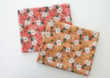 Lisianthus Flower Floral Patterned Fabric, Cute, sewing, Quilt made in Korea Half Yard