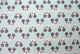 Disney Mickey Minnie Cotton Organic 30s Fabric printed in Korea by the Half Yard