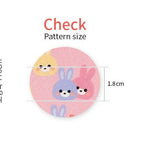 OEKO-TEX Animals Jelly Rabbit Bunny Patterned Fabric made in Korea by the Half Yard