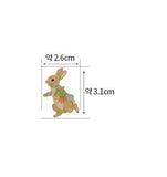 Peter Rabbit Farm Bunny printed Antibiosis 30s Organic Fabric made in Korea by the Half Yard