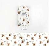 OEKO-TEX Acorns with Squirrel Animal Patterned Fabric made in Korea by the Half Yard