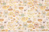 Hamster Life Animal Patterned  Fabric Japanese Fabric by the Half Yard