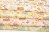 Hamster Life Animal Patterned  Fabric Japanese Fabric by the Half Yard