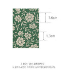 Serena Green Flower patterned Fabric made in Korea by the Half Yard