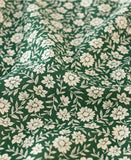 Serena Green Flower patterned Fabric made in Korea by the Half Yard