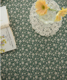 Serena Green Flower patterned Fabric made in Korea by the Half Yard