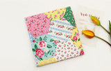 Melting Rose Flower Hexagon patterned Fabric made in Korea by Half Yard