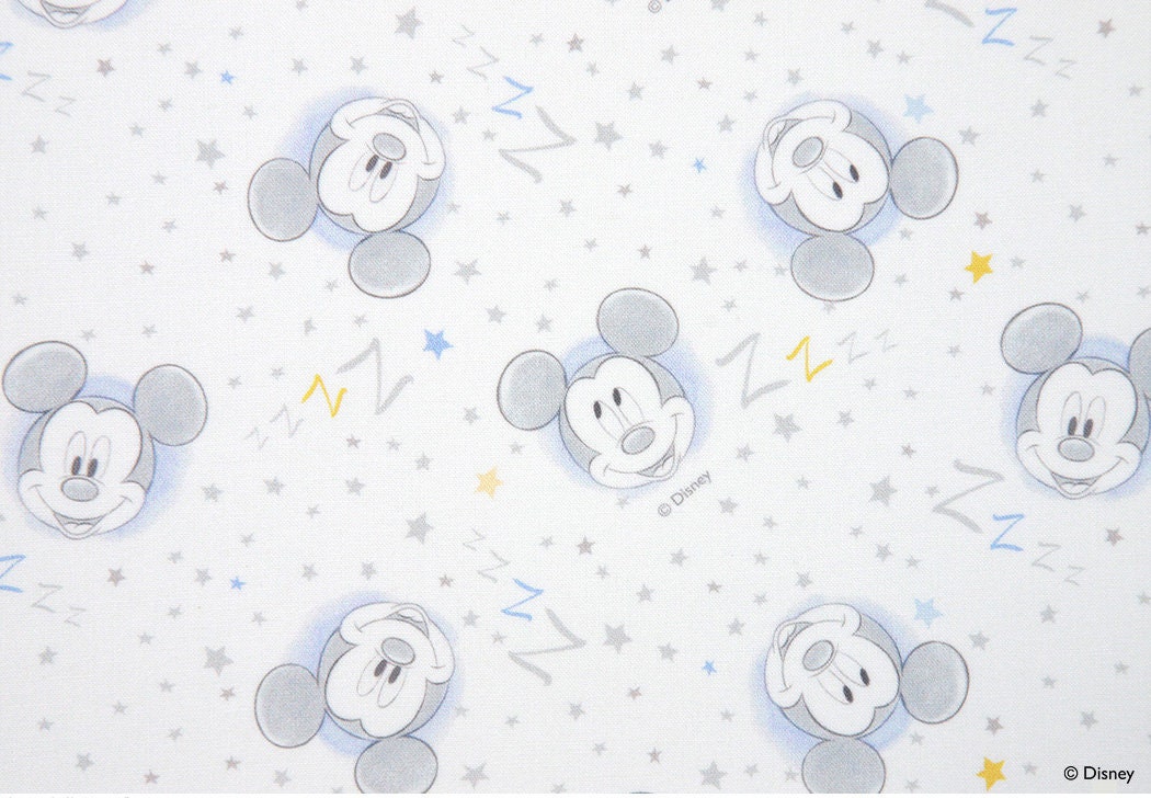 Disney Mickey Minnie Cotton Organic 30s Fabric printed in Korea by the Half Yard